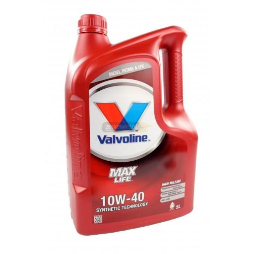 Моторна олива Valvoline MaxLife 5 л 10W-40 + СЕРВІСНИЙ КОМПЛЕКТ
