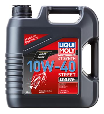 Моторное масло мотоцикла 10W40 LIQUI MOLY 100% синтетика 4L