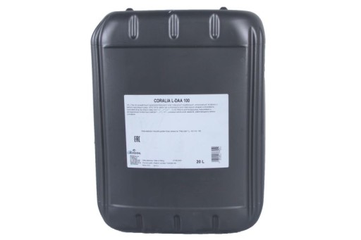 Компресорне масло Orlen Coralia L-DAA 100 20L SAE 100