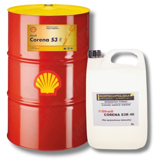 SHELL CORENA S3 R 46 do sprężarek śrubowych śruby - Компресорне масло Shell Corena S3 R46 5L для повітряного компресора