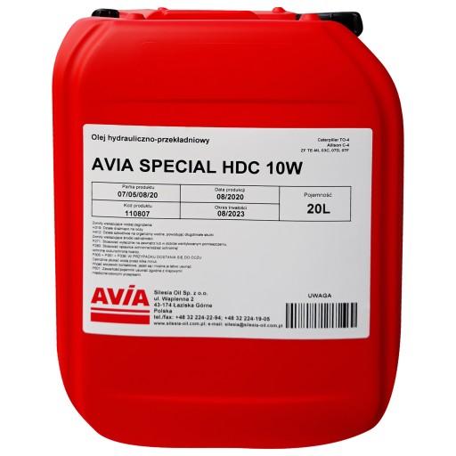 AVIA SPECIAL HDC многофункциональное масло 10W 20L