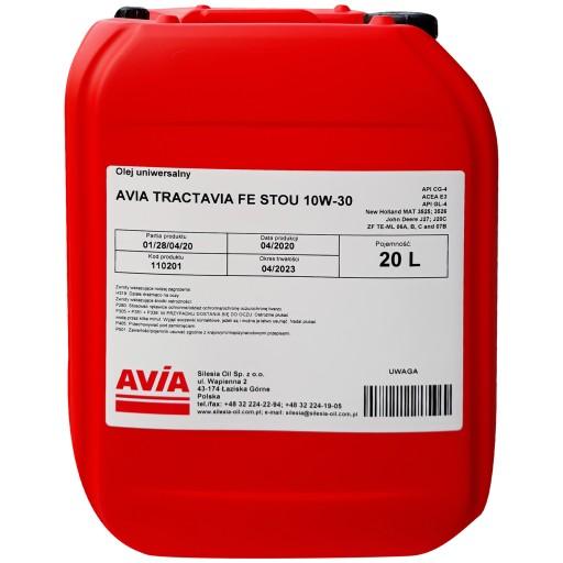 AVIA TRACTAVIA STOU Многофункциональное масло 10w30 20л