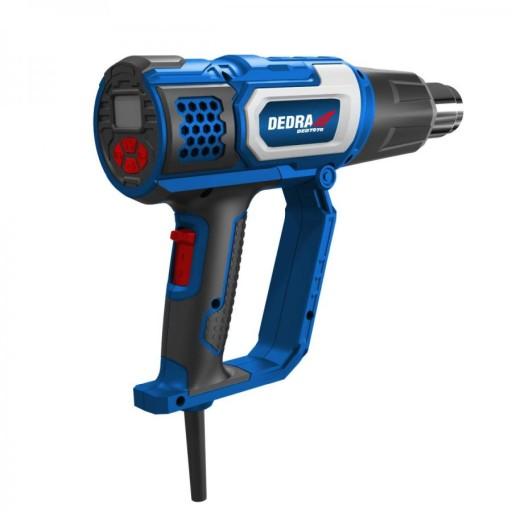 Теплова гармата 2000W LCD 4 насадки, аксесуари для валізи DEDRA