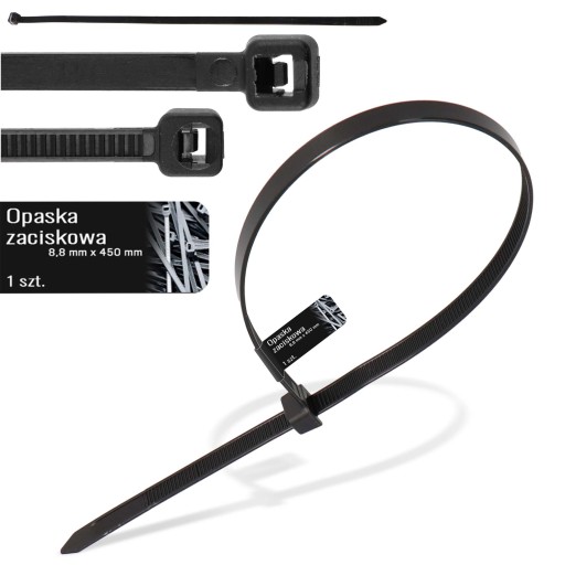 Кабельная стяжка Кабельная стяжка Молнии 8,8 x 450 мм Прочная УФ-кабельная стяжка
