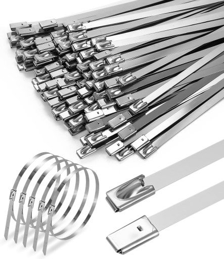 Кабельная стяжка Стальные кабельные стяжки Крючки металлические 4,6 мм х 300 мм 120 шт.