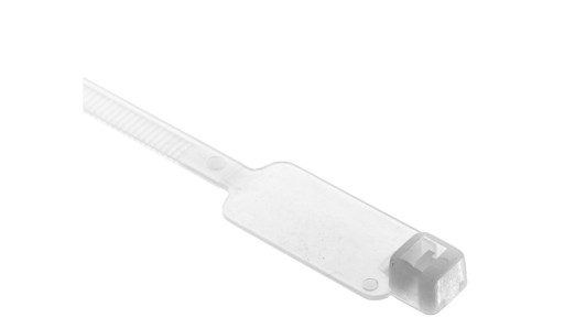 Кабельная стяжка с пластиной 190х4,8мм T28x13W BMT52190ME /100шт/