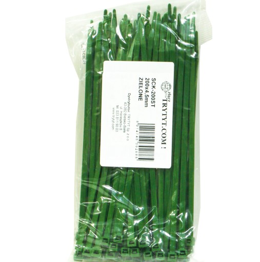Стяжка кабельна TRYTITE GREEN 4.5мм х 190мм SCK-190STZI 100шт.