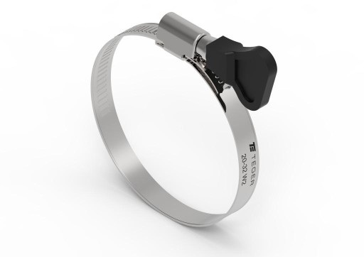 Зажим черв'ячний TEGER з ручкою 20-32