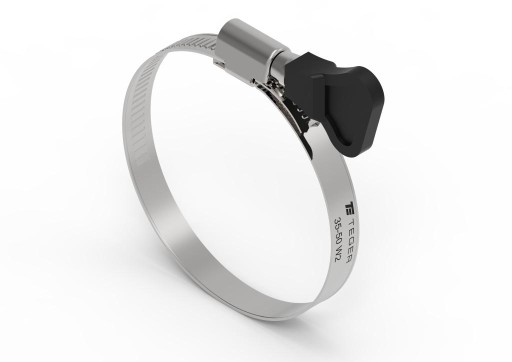 Зажим черв'ячний TEGER з ручкою 35-50