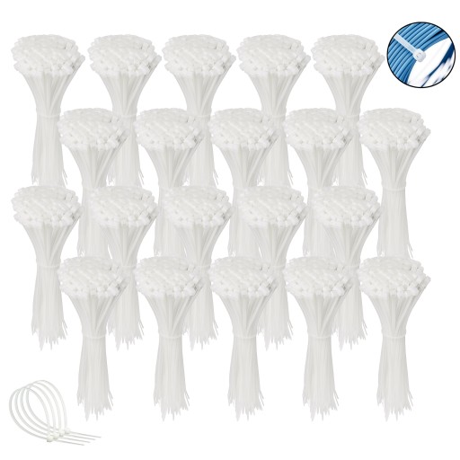 Стяжки, стяжки білі 200х4,8 мм 2000 шт