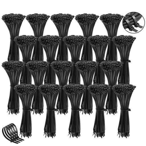 Стяжки чорні 300х3,6 мм 2000 шт