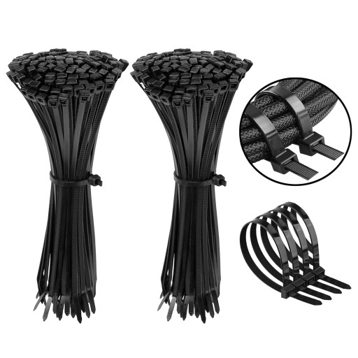 Стяжки чорні 300х4,8 мм 200 шт