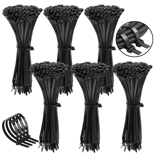 Стяжки чорні 300х4,8 мм 600 шт