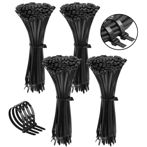 Стяжки чорні 370х4,8 мм 400 шт