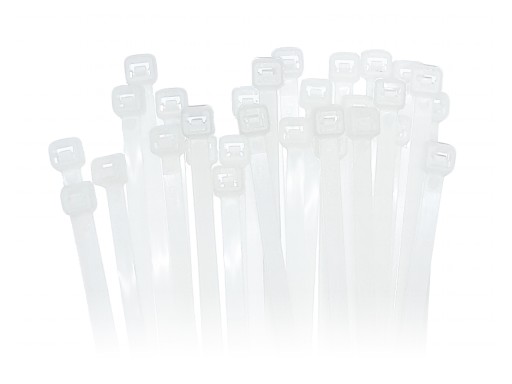 Кабельні стяжки, нейлон, білий 650 мм (100шт)