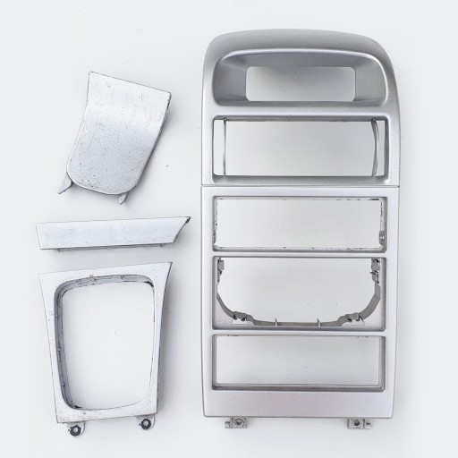 Opel Astra 2 G центральная панель, консоль, серебристый декор, климат-тюнинг