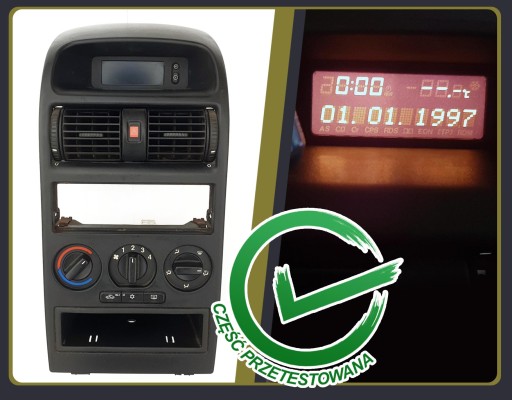 Opel Astra 2 II G, декоративная консоль, центральная панель, дисплей TID, функциональный