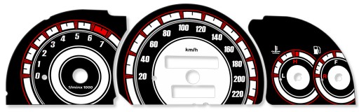 Opel Astra F Циферблати одометра INDIGLO MoMan, візерунок 3