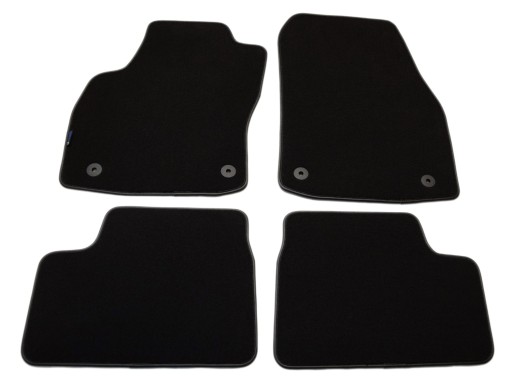 Opel Astra H HB 2004-2009 рр Чорні велюрові килимки - Platinum.