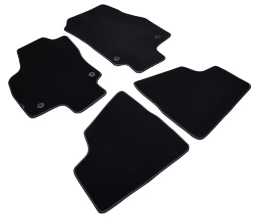 Opel Astra H Sedan 2004-2009 рр Чорні велюрові килимки - Platinum.