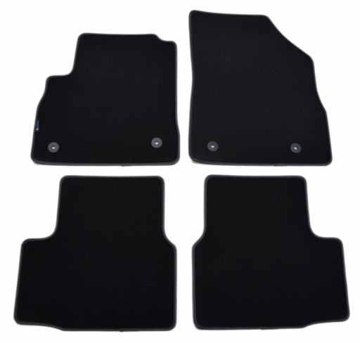 Opel Astra K 2015 р.в Чорні велюрові килимки - Platinum.