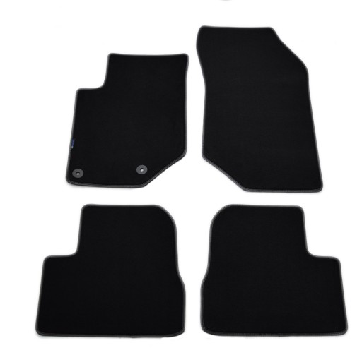 Opel Corsa F 2019 р.в Чорні велюрові килимки - Platinum.