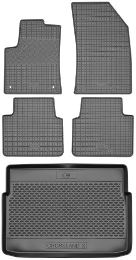 Opel Crossland X Crossover 2017 - Коврики резиновые + коврик в багажник