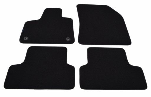 Opel Grandland X 2017-2022 рр Чорні велюрові килимки - Platinum.