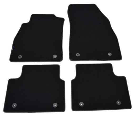 Opel Insignia A FL 2013-2017 Чорні велюрові килимки - Platinum.