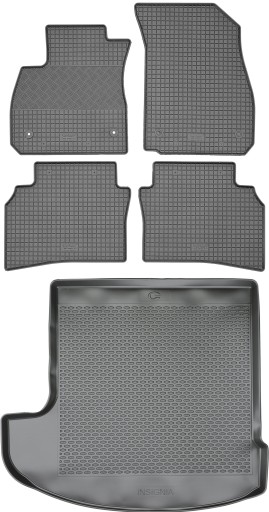 Opel Insignia B Kombi 2017 - Коврики резиновые + коврик в багажник