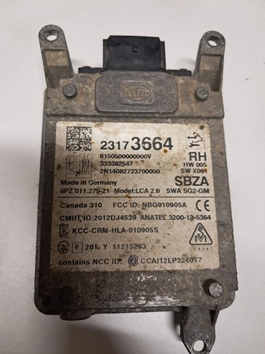 Opel Insignia модуль датчика сліпих зон правий 23173664 справний