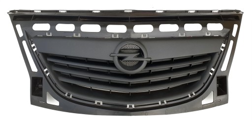 Решітка радіатора Opel Meriva A до фейсліфту, повний матовий чорний тюнінг