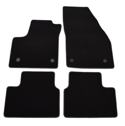 Опель Мерива Б 2010-2017 гг. Коврики велюровые черные - Platinum.