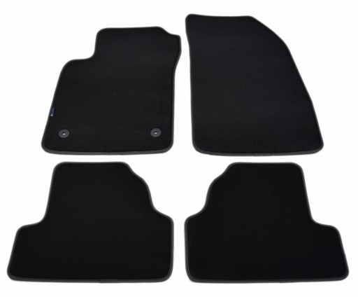 Опель Мокка 2012-2016 гг. Коврики велюровые черные - Platinum.