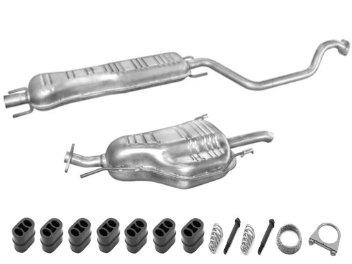 Opel Zafira A 2.0 D глушители + комплект '