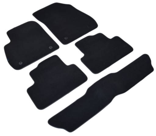 Opel Zafira C 7-місний 2012-2019 роки Чорні велюрові килимки - Platinum. / 5 шт