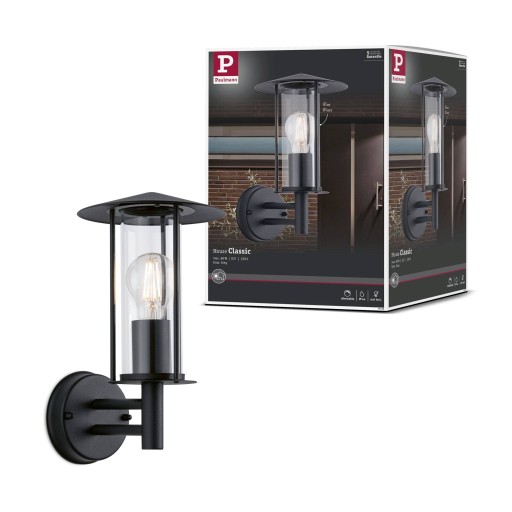 Фасадный светильник CLASSIC IP44 макс. 15 Вт E27 230 В темно-серый PL94398