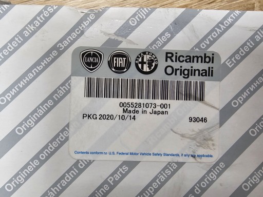 55281073 - Оригінальний лямбда-зонд Fiat Ducato 2.3 до кат.