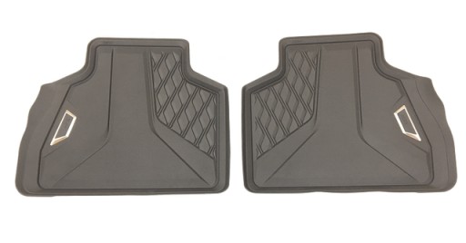 Оригинальные задние резиновые коврики BMW G07 X7, глубокие.