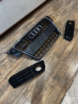 Оригінальна решітка Audi A4 B8 + Решітки галогенки. Дуже хороший стан