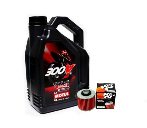 Оригінальна олива Motul 300v 10w40 4л + фільтр KN145 Raptor 700 Xt XTZ Tenere