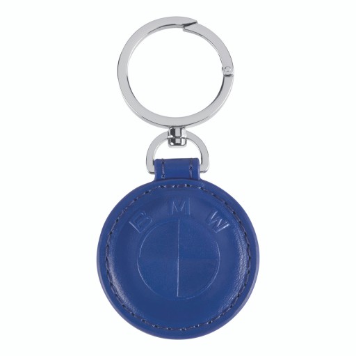 Оригінальний шкіряний брелок синій логотип BMW 80275B319B5