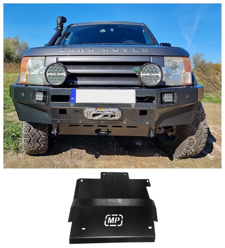 HD крышка коробки передач Land Rover Discovery 3, 4 стальной черный Off Road