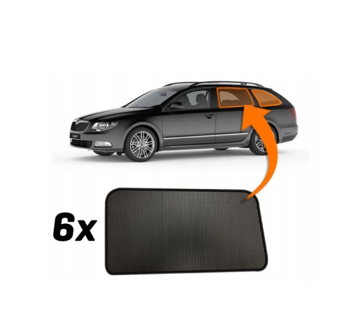 Чехол Шторы Рулонные шторы Skoda Superb II Kombi