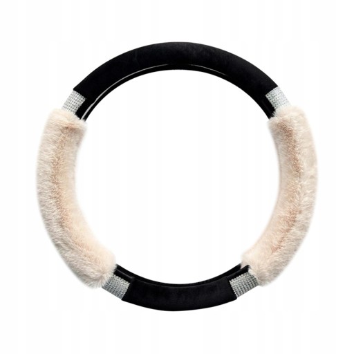 4132 - Чохол рульового колеса автомобіля зимовий теплий,