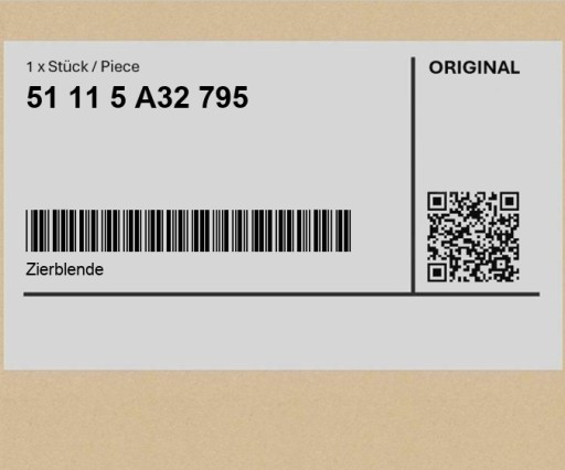 51115A32795 5A32795 - Декоративний чохол bmw ix i20