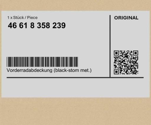 46618358239 8358239 - Кожух передній (чорний-стом мет.) BMW K53 K53 K73 K73