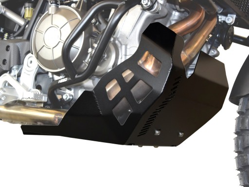 Крышка двигателя HEED Aprilia Tuareg 660, черная сталь