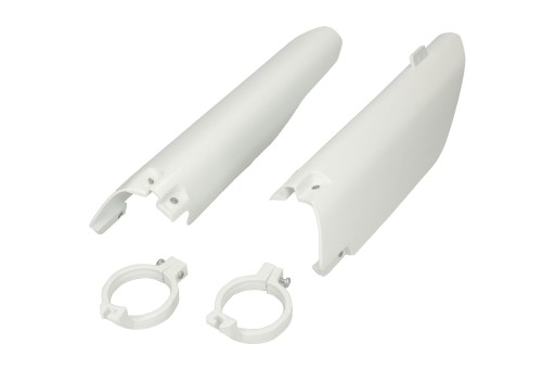 SU03998041 - Крышка телескопа, комплект белый, Suzuki RM-Z 450