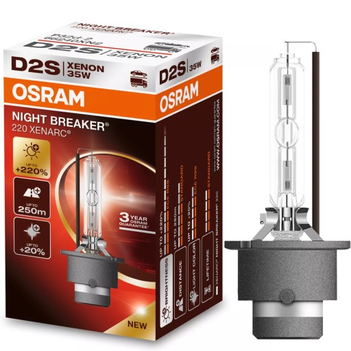 Osram Xenon Night Breaker Xenarc D2S 220% +250M +20% Яскравіше світло